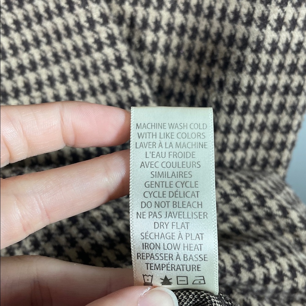 Max Studio Brown Houndstooth Patterned Dress - image 7